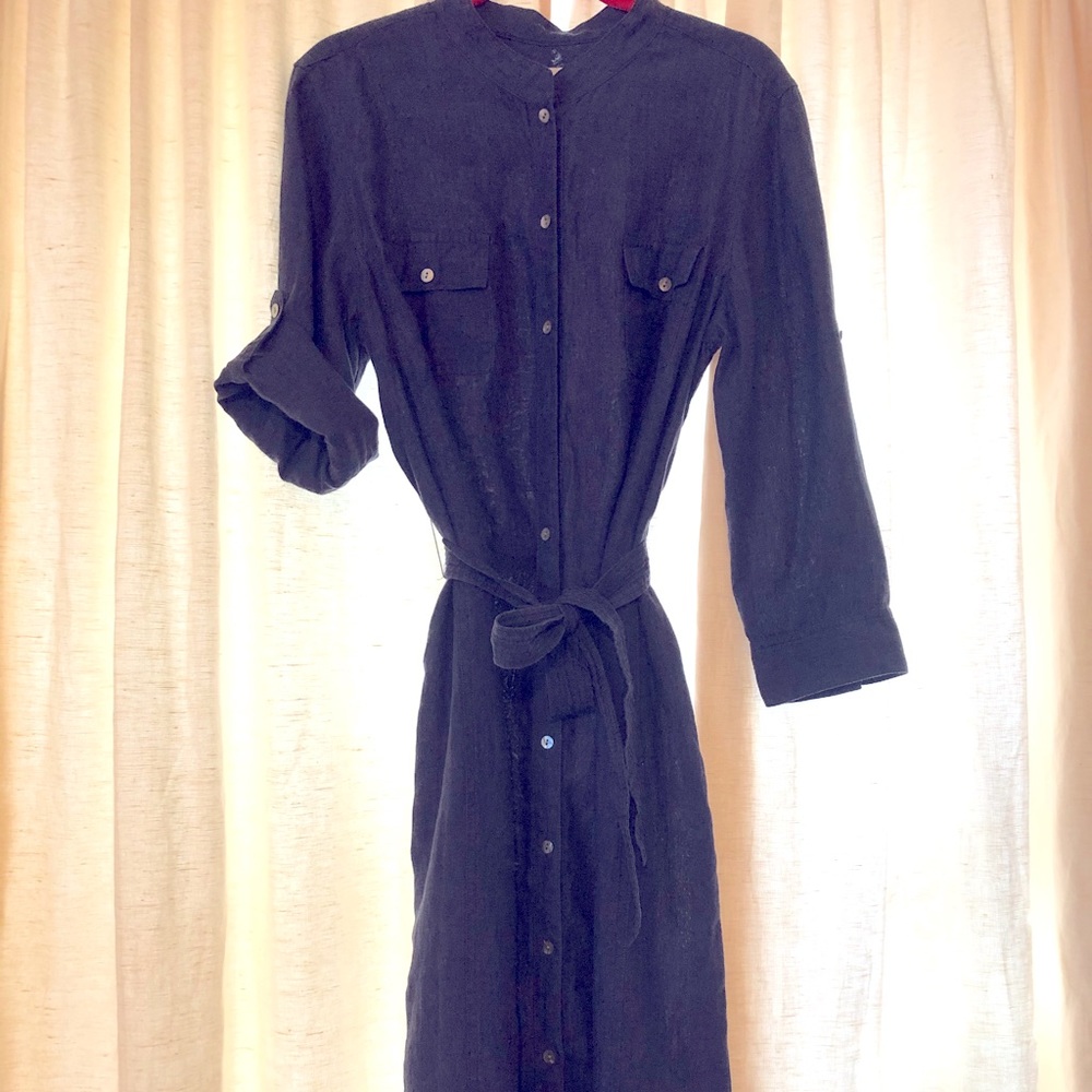 Charter Club Linen Shirt Dress